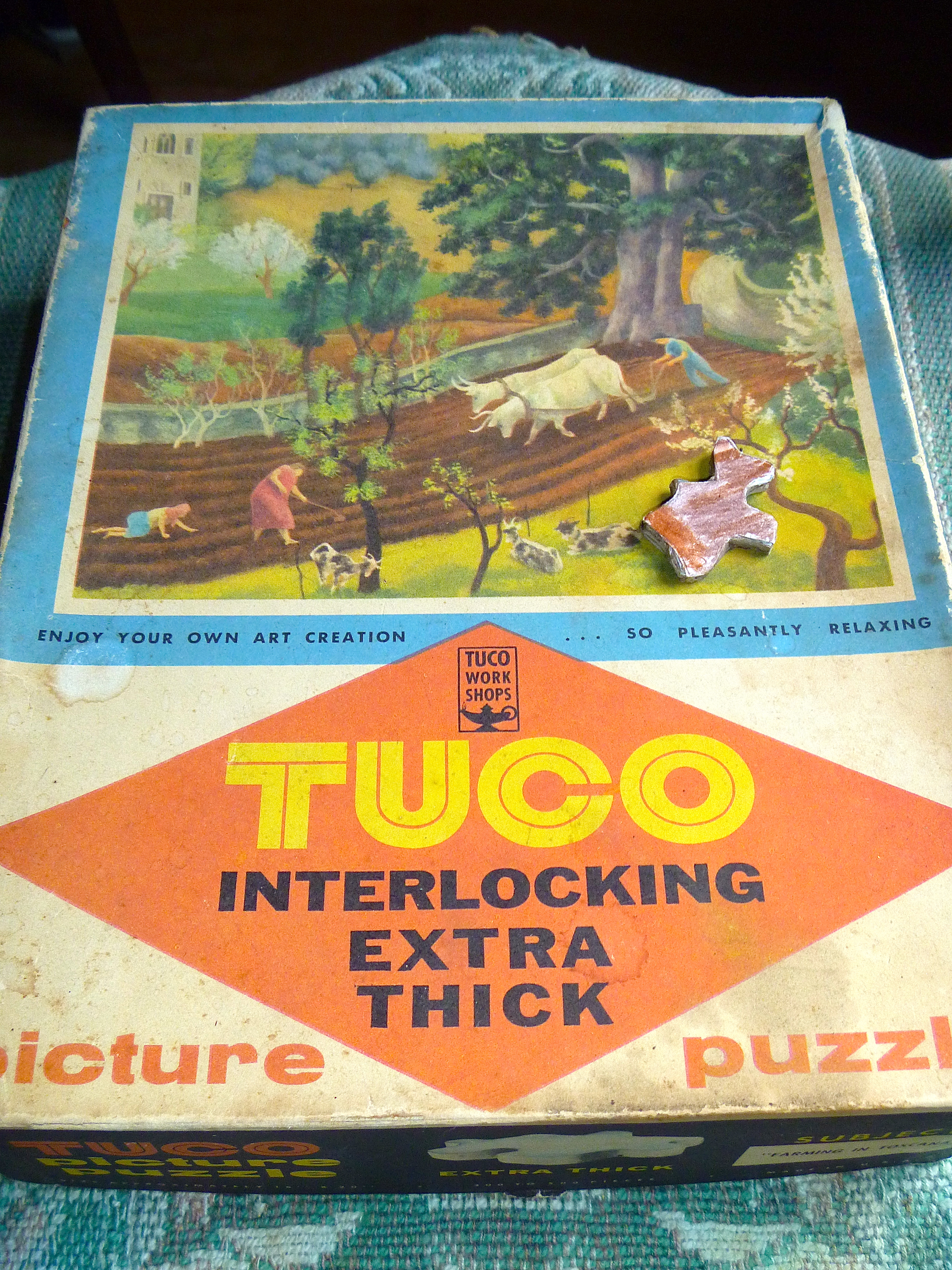 Vintage Puzzle Tuco TV Series 2908 Deluxe Picture Puzzle Tuco Picture Puzzle Ol Fighter Vintage Puzzle